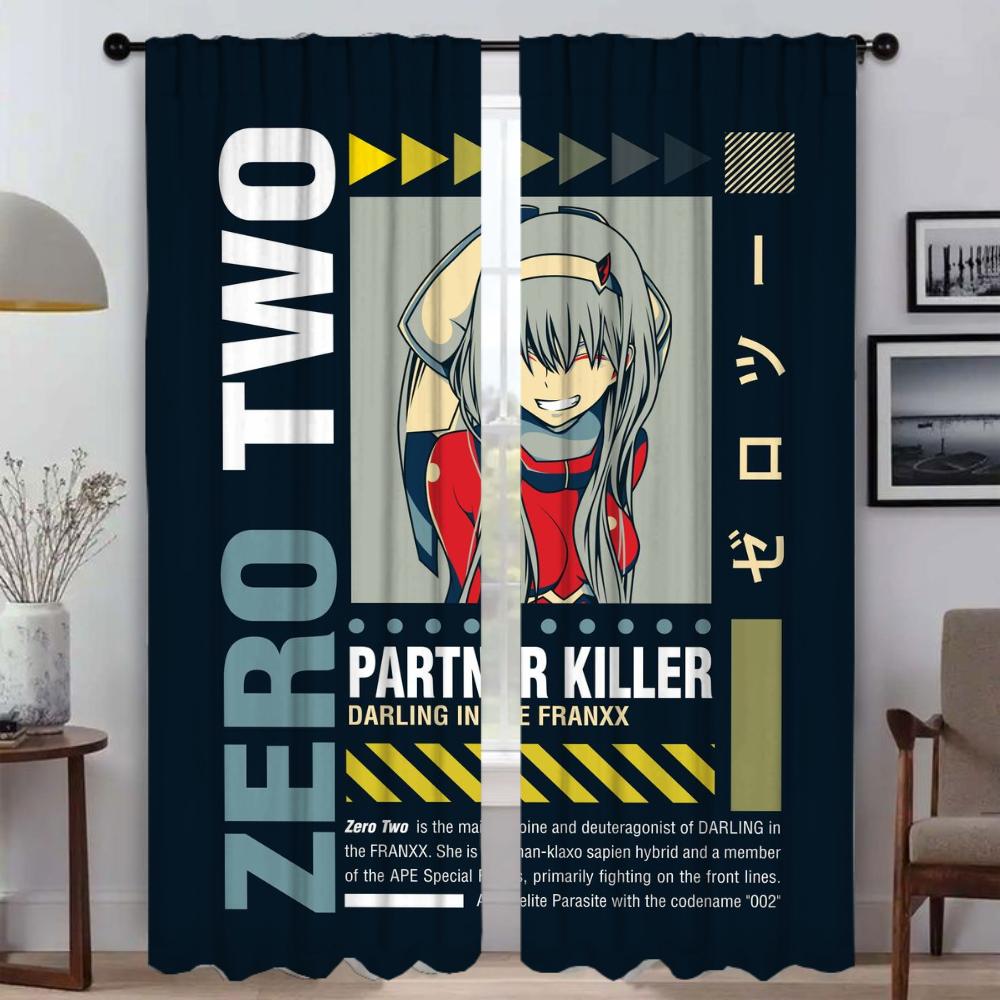 Set Of 2 Zero Two Curtains Living Room Curtain Home Interior Halloween Decoration Partition Tulle Bedroom Child Made Polyester Sitting Window W100*H130(CM)-Hooks&2PCS
Set Of 2 Zero Two Curtains Living Room Curtain Home Interior Halloween Decoration Partition Tulle Bedroom Child Made Polyester Sitting Window W100*H130(CM)-Hooks&2PCS