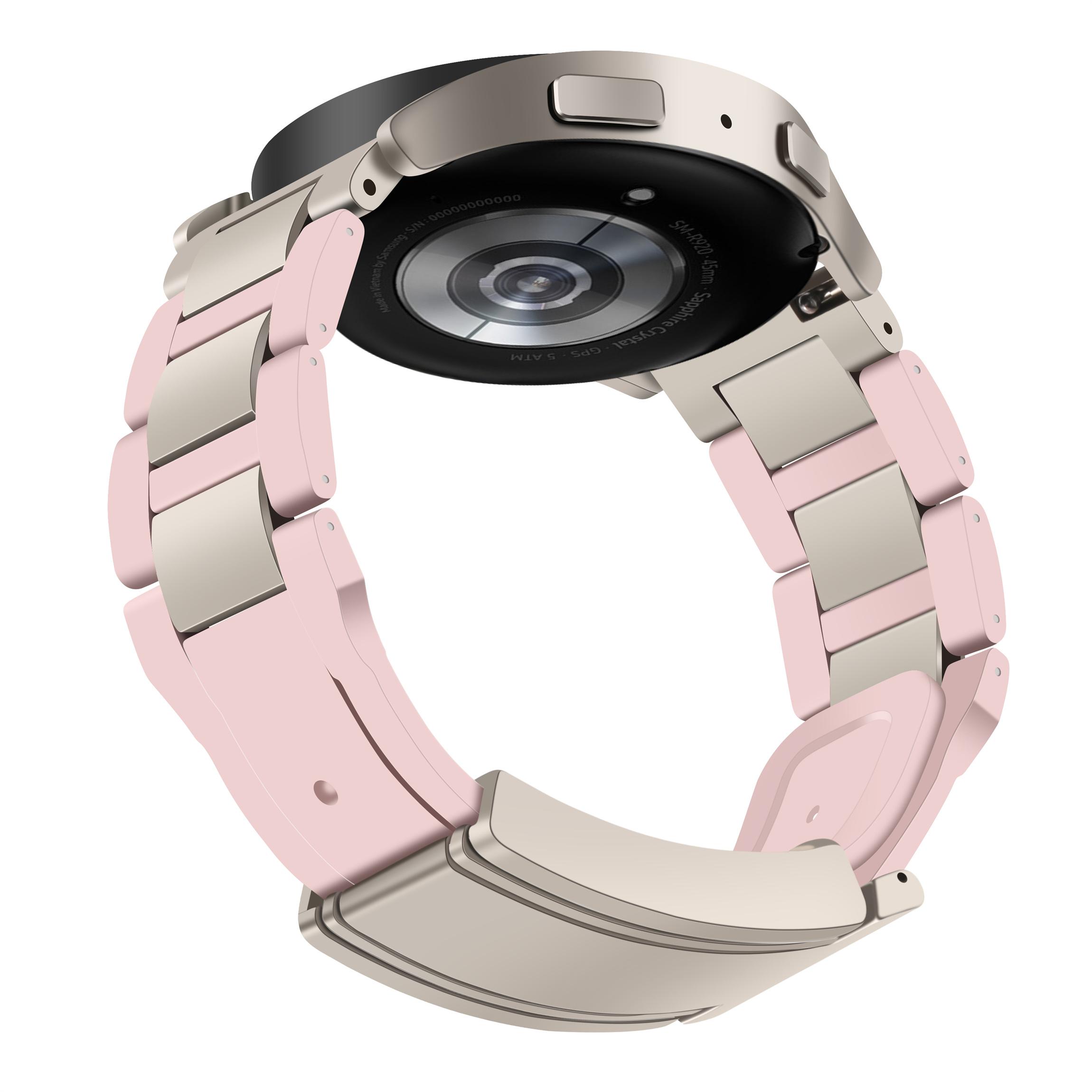 Ремінець для годинника 20 мм для Samsung Galaxy Watch7 44 мм/40 мм/Galaxy Watch FE 40 мм T-подібна магнітна застібка нержавіюча сталь гумовий ремінець Purple/Starlight
Ремінець для годинника 20 мм для Samsung Galaxy Watch7 44 мм/40 мм/Galaxy Watch FE 40 мм T-подібна магнітна застібка нержавіюча сталь гумовий ремінець Purple/Starlight