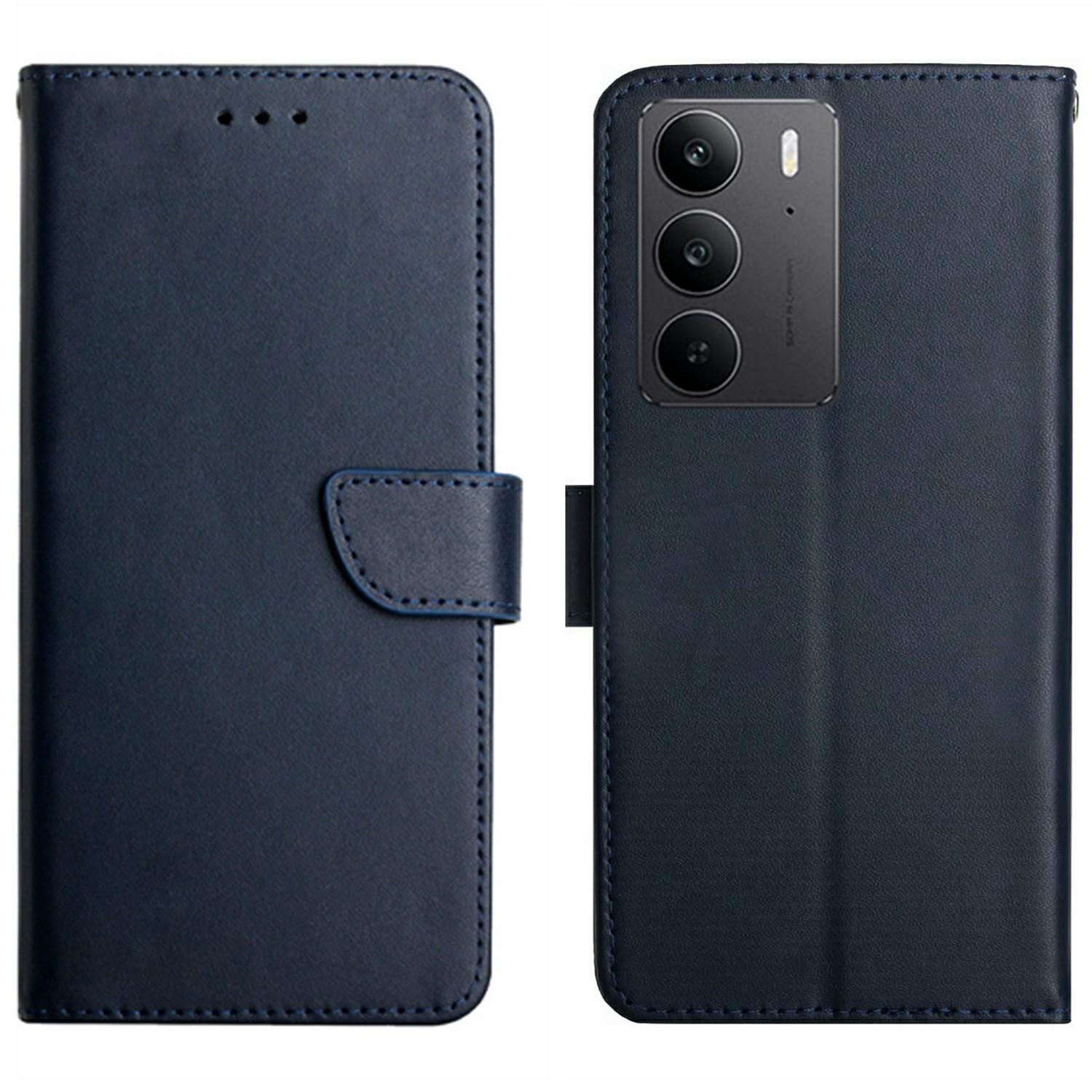 For Realme C75 Case Genuine Cow Leather Phone Cover Nappa Texture Blue
For Realme C75 Case Genuine Cow Leather Phone Cover Nappa Texture Blue