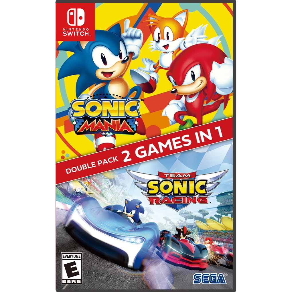 Sonic Mania + Team Sonic Racing Double Pack (Import version: North America) – Switch
Sonic Mania + Team Sonic Racing Double Pack (Import version: North America) – Switch
