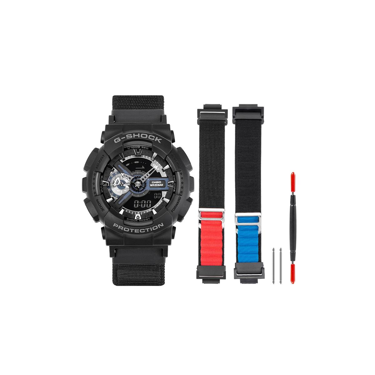 CASIO Unisex Liquid Crystal/Analog Dual Display Series 51.2mm Black Watch GA-110-1B(Team788--) Black
CASIO Unisex Liquid Crystal/Analog Dual Display Series 51.2mm Black Watch GA-110-1B(Team788--) Black