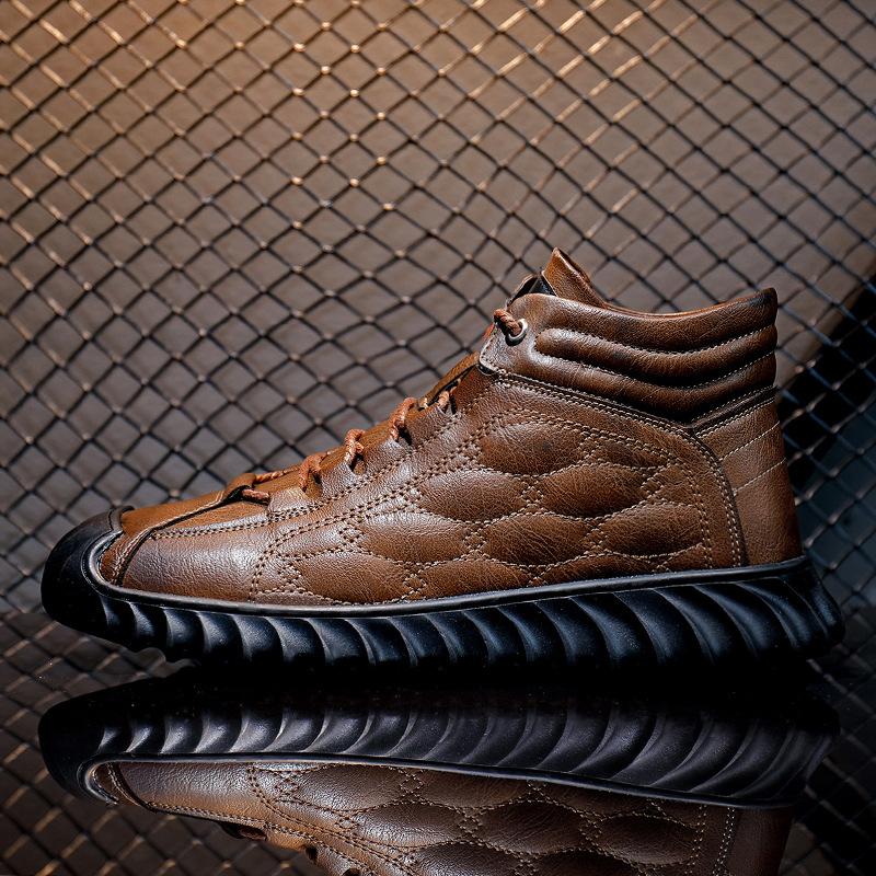 Cotton shoes men s winter bag head velvet leather boots warm lace-up medium top cotton shoes high top leather shoes Martin boots men s 44
Cotton shoes men s winter bag head velvet leather boots warm lace-up medium top cotton shoes high top leather shoes Martin boots men s 44