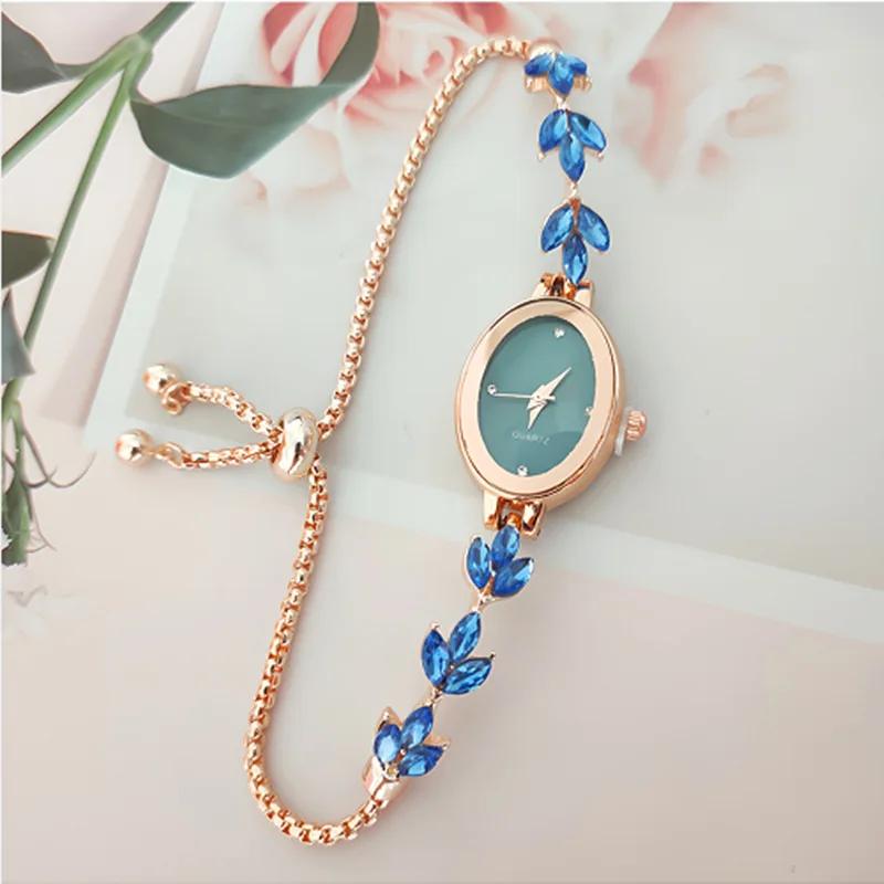 New Elegant Watch for Women Rhinestone Inlaid for Clover Lady Watches Oval Fashion Quartz Wristwatch Bracelet Clocks reloj mujer
New Elegant Watch for Women Rhinestone Inlaid for Clover Lady Watches Oval Fashion Quartz Wristwatch Bracelet Clocks reloj mujer