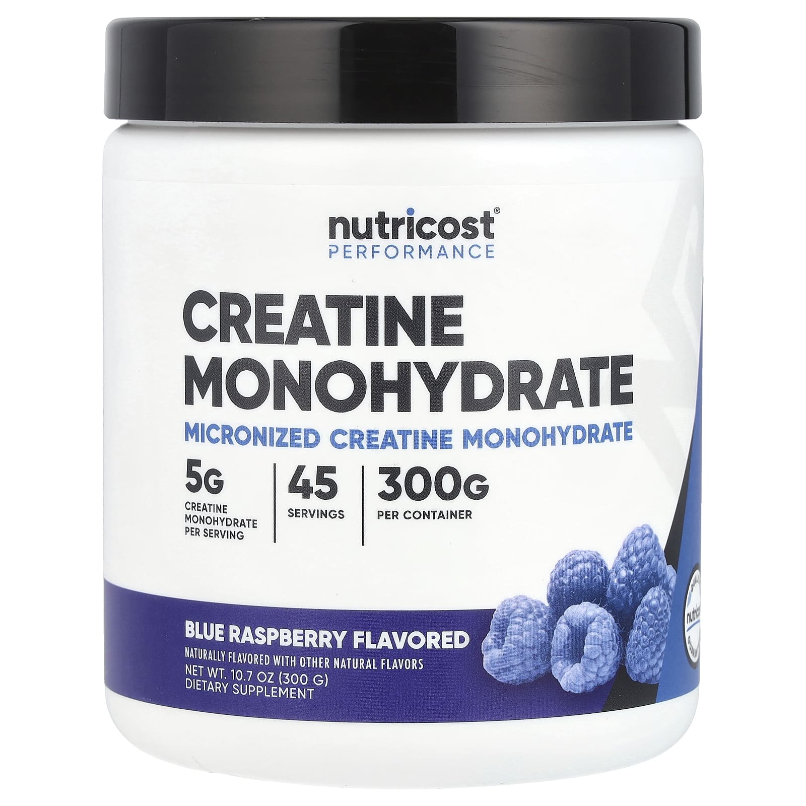 Nutricost, Athletic Performance, Creatine Monohydrate, Blue Raspberry, 10.7 oz (300 g)
Nutricost, Athletic Performance, Creatine Monohydrate, Blue Raspberry, 10.7 oz (300 g)