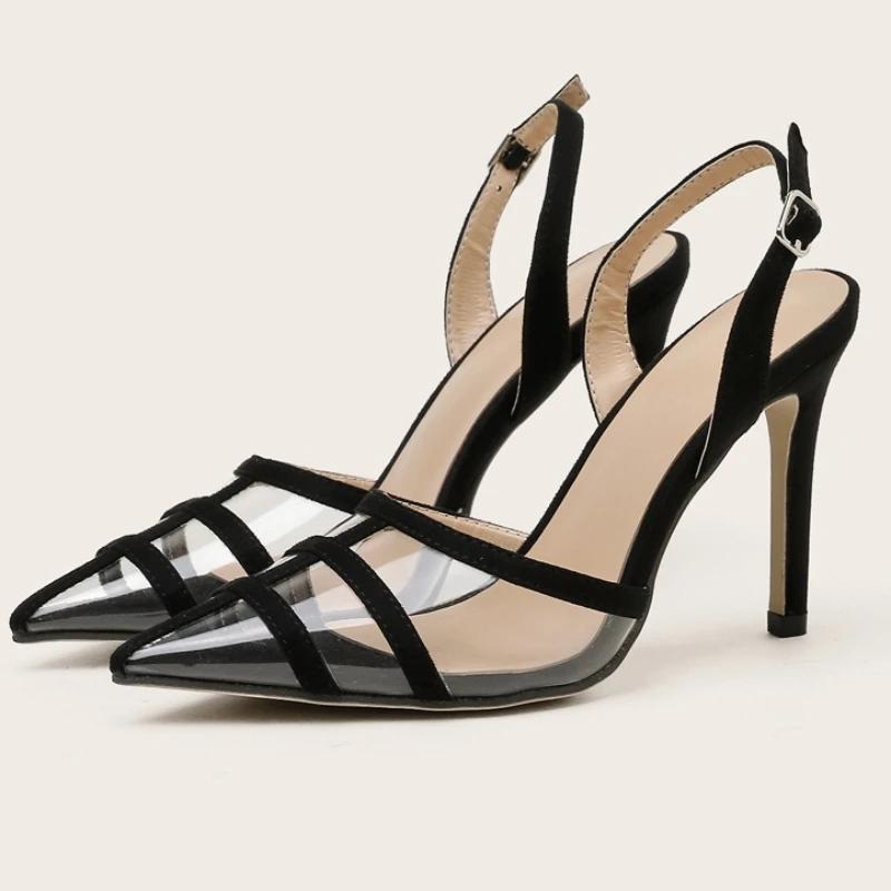 Fashion Fashion Transparent PVC High Heels Women Elegant Pointed Toe Back Strap Thin Heel Designer Shoes Summer Sexy Banquet Dress Shoes 41 чёрный
Fashion Fashion Transparent PVC High Heels Women Elegant Pointed Toe Back Strap Thin Heel Designer Shoes Summer Sexy Banquet Dress Shoes 41 чёрный