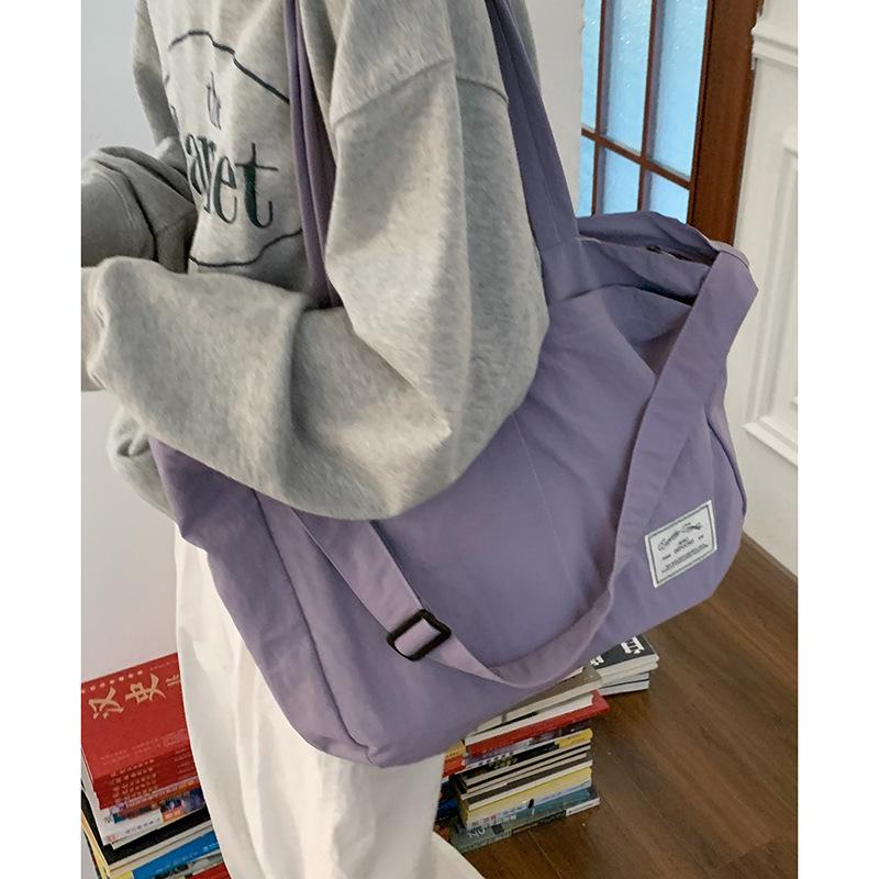 Casual canvas bag Korean lazy style underarm bag women s 2025 new simple large-capacity tote bag messenger bag фіолетовий
Casual canvas bag Korean lazy style underarm bag women s 2025 new simple large-capacity tote bag messenger bag фіолетовий