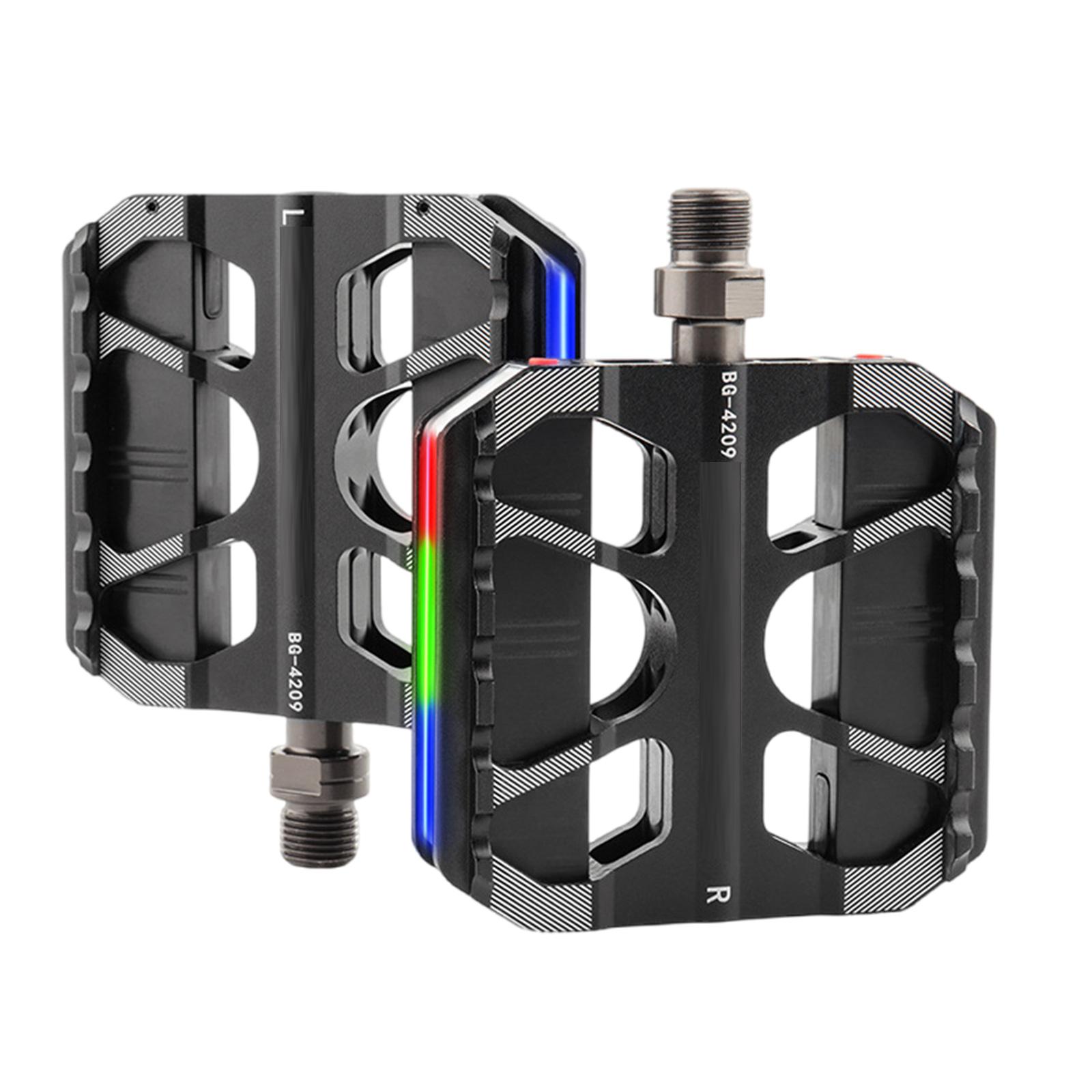 Bicycles Pedals Nonslip Wide Platform Bikes Flat Pedals 9/16Inch Thread Three Bearing 3 Bearings LED Light Bikes Pedals 1
Bicycles Pedals Nonslip Wide Platform Bikes Flat Pedals 9/16Inch Thread Three Bearing 3 Bearings LED Light Bikes Pedals 1