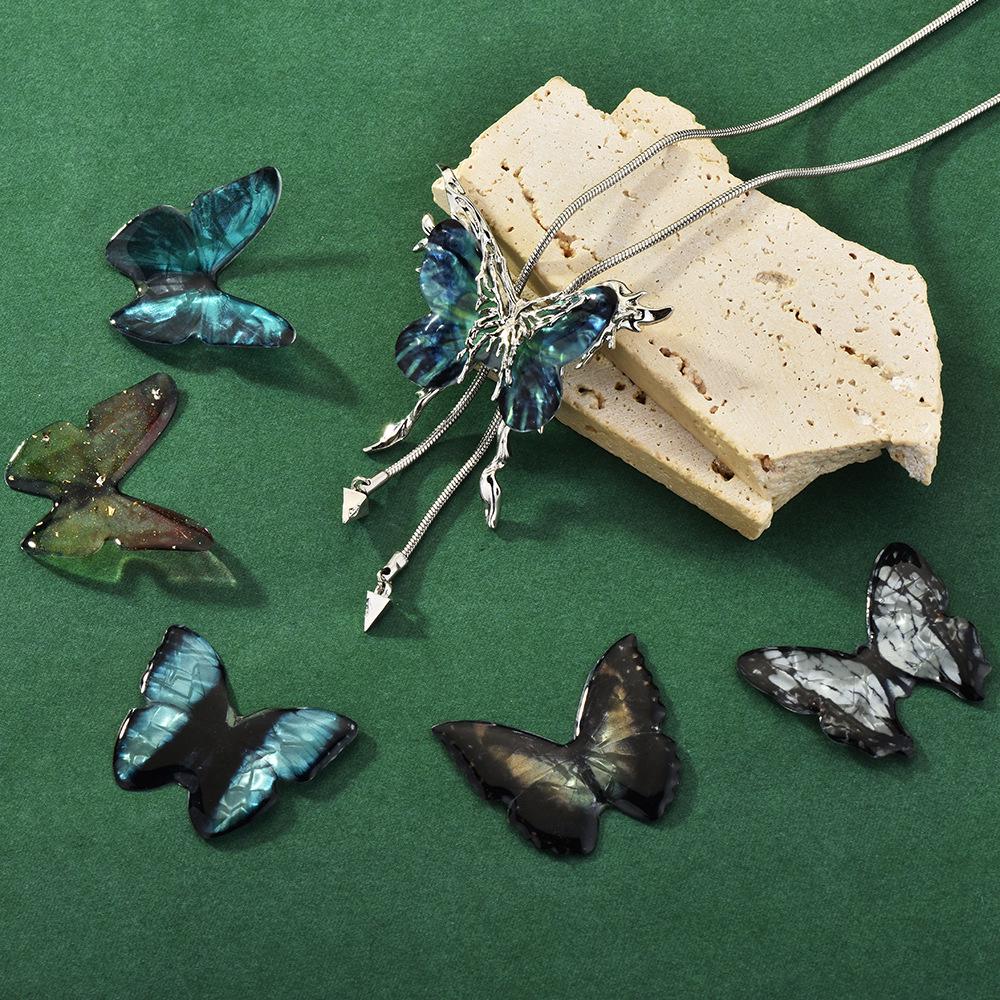 Синее ожерелье с кисточкой-бабочкой, со сменными элементами и регулируемой цепочкой-шнурком для свитера
Синее ожерелье с кисточкой-бабочкой, со сменными элементами и регулируемой цепочкой-шнурком для свитера