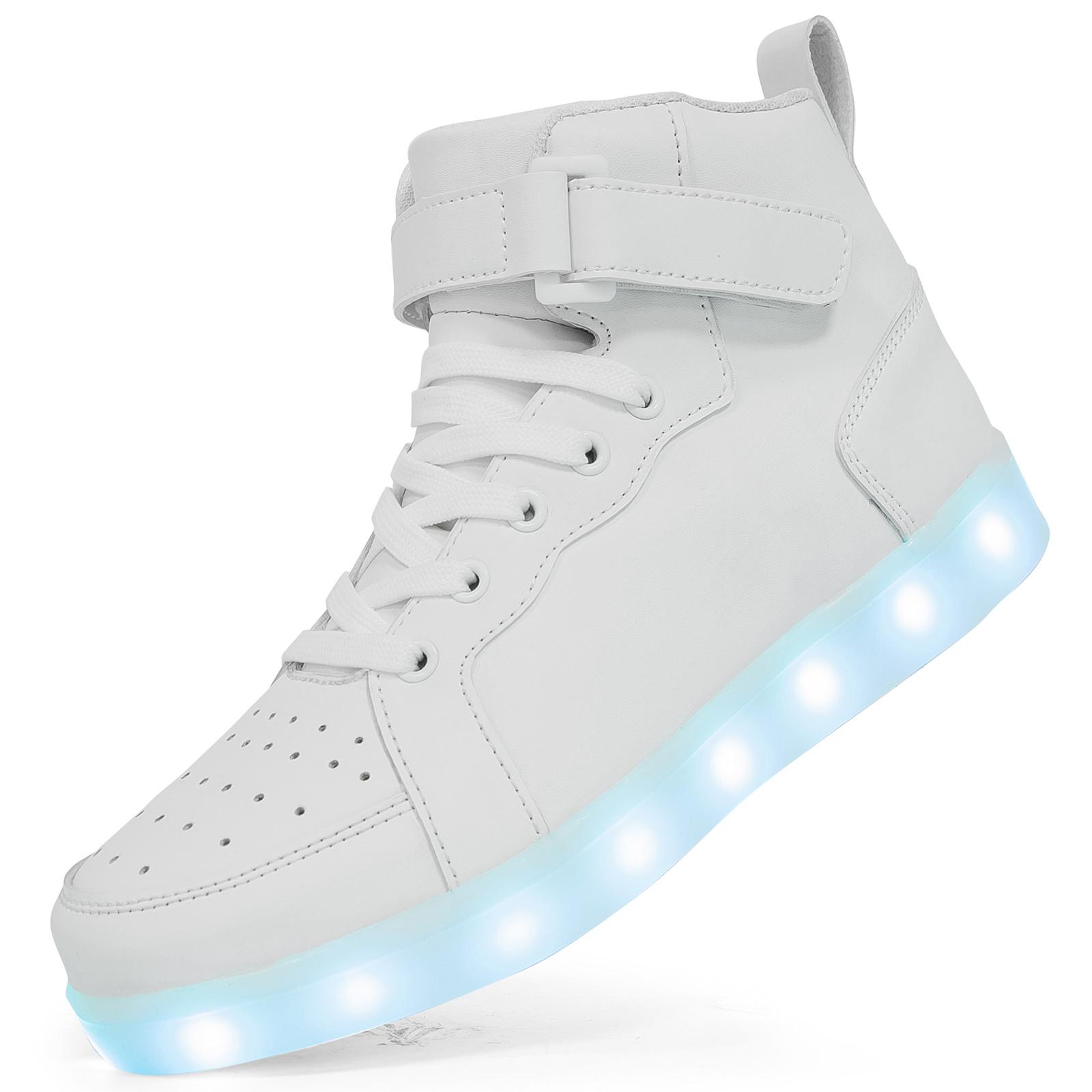 Kids High-tops Lights Up Shoes USB Charger Basket LED Children Shoes Trendy Kids Luminous Sneakers Sports Tennis Shoes 26 білий
Kids High-tops Lights Up Shoes USB Charger Basket LED Children Shoes Trendy Kids Luminous Sneakers Sports Tennis Shoes 26 білий