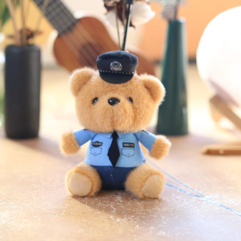 Милый милый дорожный полицейский медведь подвеска плюшевые игрушки пожарная полиция панда сумка подвесной брелок кукла 14Cm
Милый милый дорожный полицейский медведь подвеска плюшевые игрушки пожарная полиция панда сумка подвесной брелок кукла 14Cm