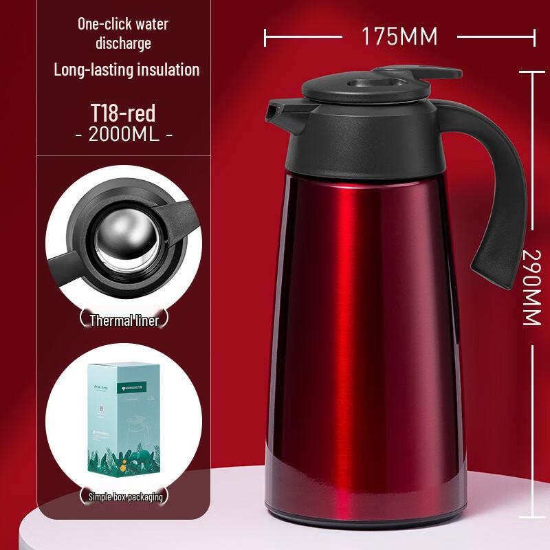 Wanxiang Stainless Steel Insulated Thermos Bottle 2.0L
Wanxiang Stainless Steel Insulated Thermos Bottle 2.0L