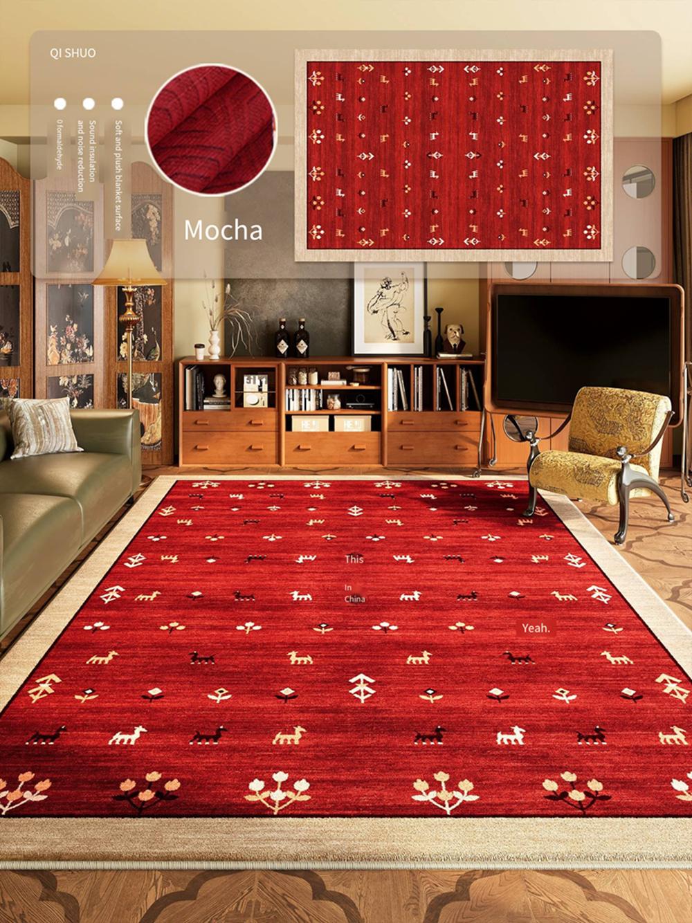 VIKAMA Moroccan Vintage Red New Year Living Room Carpet With Retro Ethnic Style Christmas Decoration For Home Furnishings 70x 100cm
VIKAMA Moroccan Vintage Red New Year Living Room Carpet With Retro Ethnic Style Christmas Decoration For Home Furnishings 70x 100cm