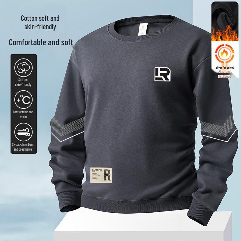 Men s 2026 Autumn American-Style Heavyweight Loose-Fit Hoodie - Long Sleeve, Round Neck, Plus Velvet, Trendy Versatile Pullover Outerwear M (80-100 catty)
Men s 2026 Autumn American-Style Heavyweight Loose-Fit Hoodie - Long Sleeve, Round Neck, Plus Velvet, Trendy Versatile Pullover Outerwear M (80-100 catty)