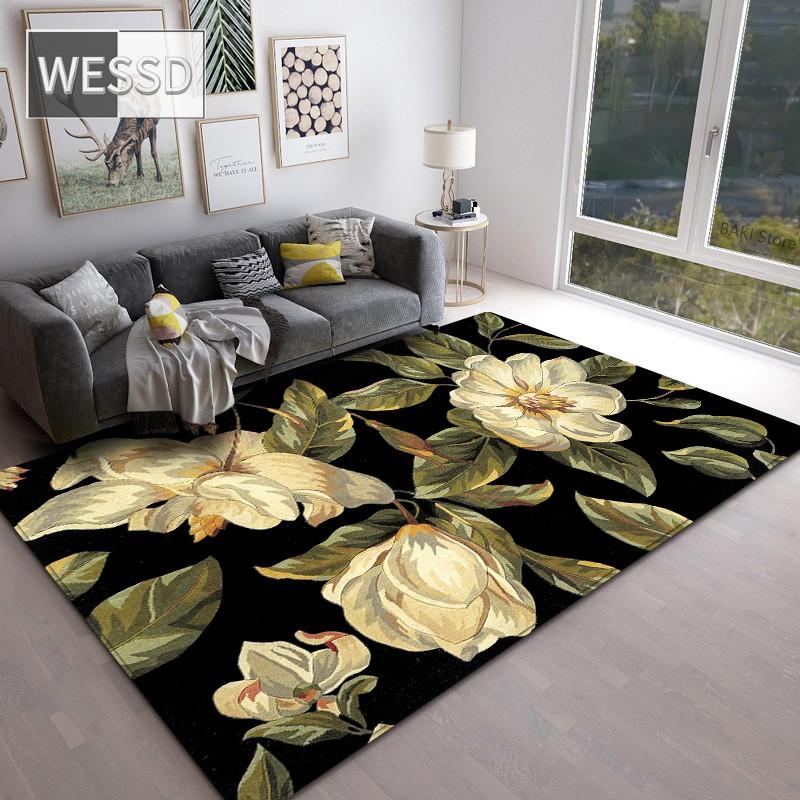 Класичний чорний квітковий килим у європейському стилі для розкішної спальні та вітальні 160x200cm 1pcs
Класичний чорний квітковий килим у європейському стилі для розкішної спальні та вітальні 160x200cm 1pcs