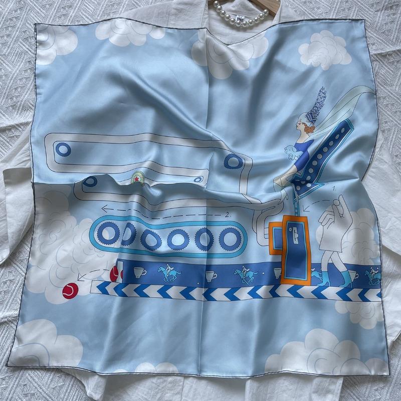 Twill silk scarf - women s new spring/summer silk 70 square scarf - sun protection gauze scarf 65*65cm
Twill silk scarf - women s new spring/summer silk 70 square scarf - sun protection gauze scarf 65*65cm