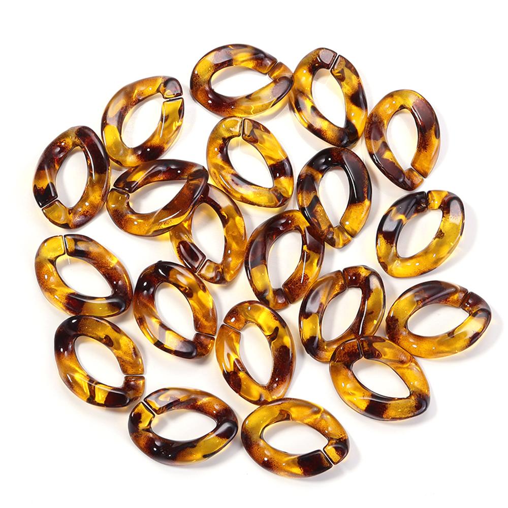 20pcs Acrylic Link Chain Clasp Leopard Dual Color Loose Beads Open Buckle Beads For Jewelry Making Necklace Clothing Bag Chains
20pcs Acrylic Link Chain Clasp Leopard Dual Color Loose Beads Open Buckle Beads For Jewelry Making Necklace Clothing Bag Chains