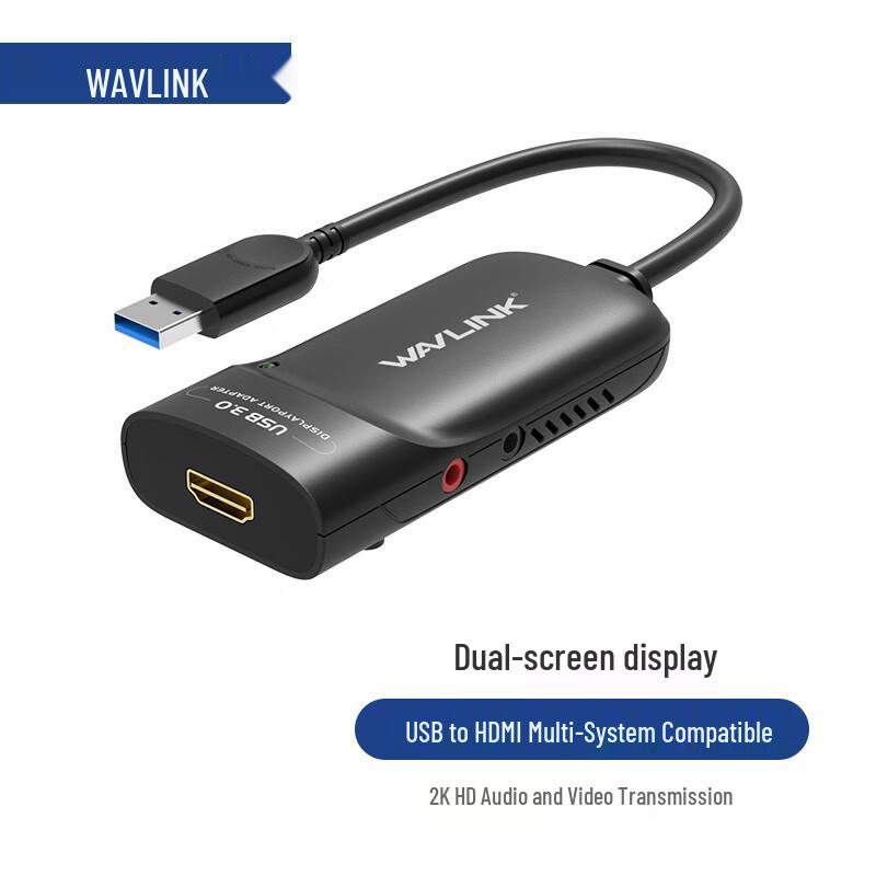 Wavlink WL-UG3501H Зовнішній адаптер відеокарти USB 3.0
Wavlink WL-UG3501H Зовнішній адаптер відеокарти USB 3.0