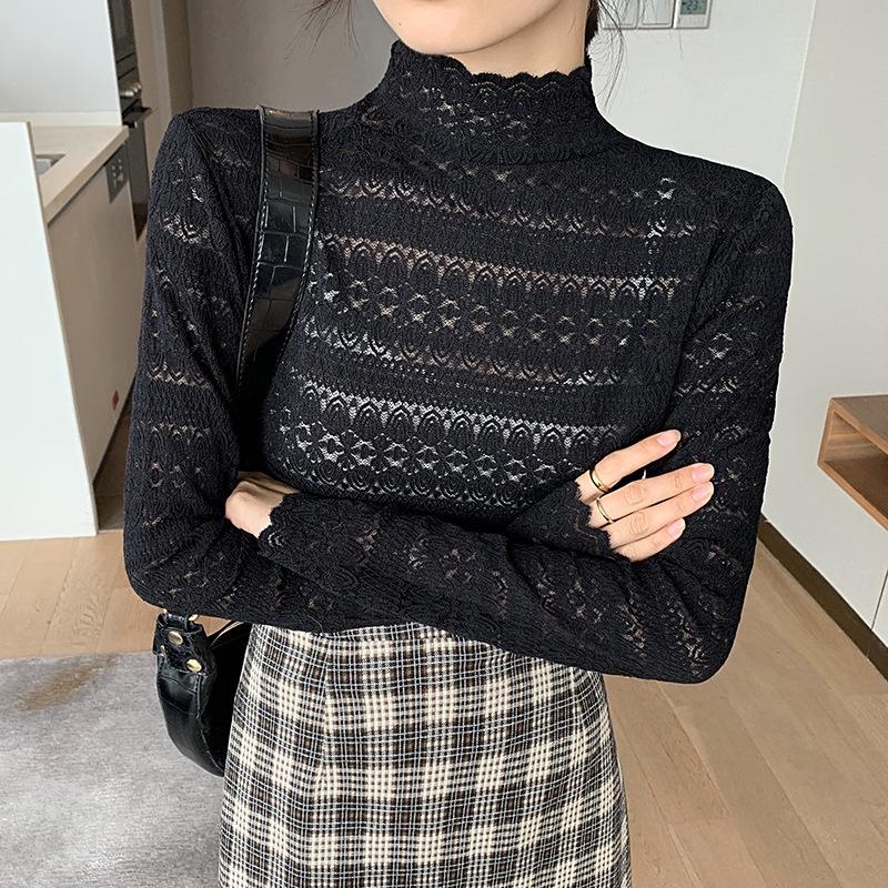 Women s Plus Size Lace Base Top with Mesh Layer - Stylish Spring Fashion One Size (80-135 jin) чёрный
Women s Plus Size Lace Base Top with Mesh Layer - Stylish Spring Fashion One Size (80-135 jin) чёрный