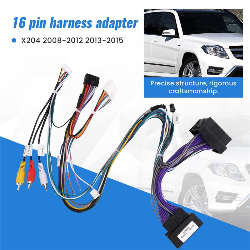 Portable Car 16Pin Wiring Harness Adapter Canbus Box Decoder Android Radio Power Cable For Benz GLK X204 GLC X253 2013-2015
Portable Car 16Pin Wiring Harness Adapter Canbus Box Decoder Android Radio Power Cable For Benz GLK X204 GLC X253 2013-2015
