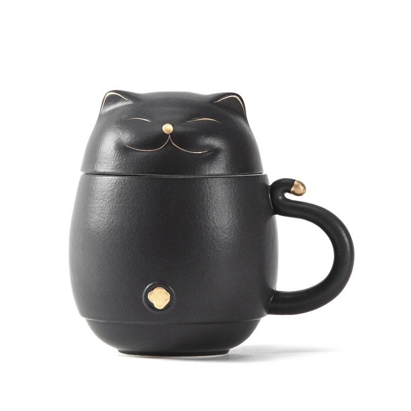Joyful Cat Design Ceramic Travel Mug with Lid Leakproof Portable Coffee Cup for Office Gift High Aesthetic Simple Home Use 300ml
Joyful Cat Design Ceramic Travel Mug with Lid Leakproof Portable Coffee Cup for Office Gift High Aesthetic Simple Home Use 300ml