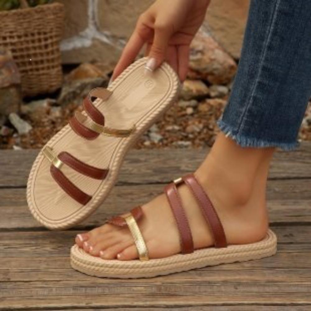 Women Woven Thick Sole Toe Post Sandals Color Block Roman Style Slide Slippers Vacation Beach Casual Shoes 36 коричневий
Women Woven Thick Sole Toe Post Sandals Color Block Roman Style Slide Slippers Vacation Beach Casual Shoes 36 коричневий
