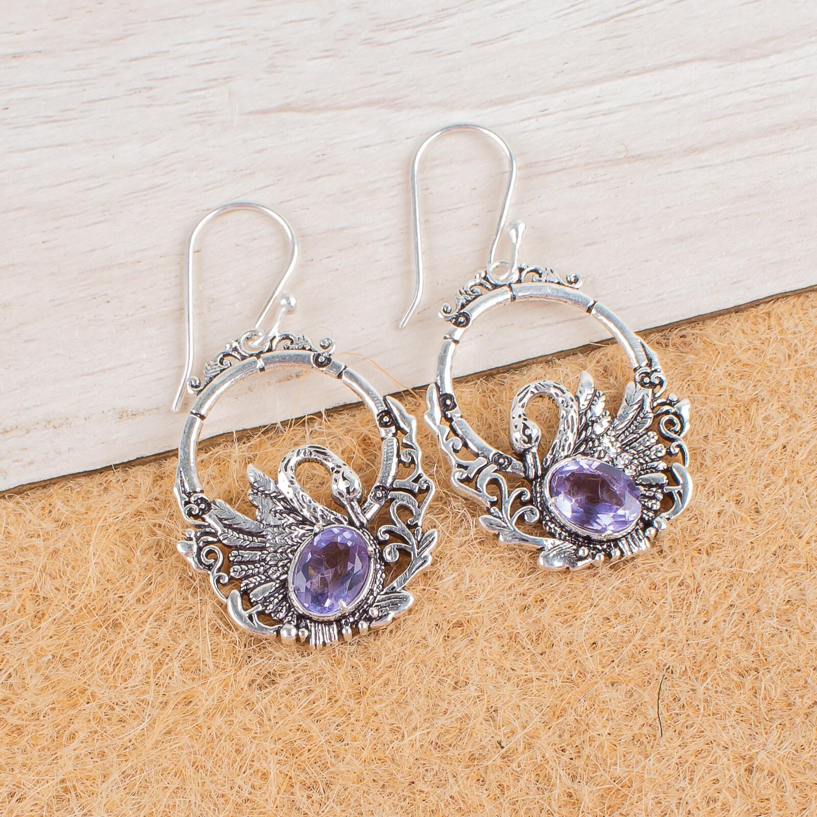 Purple Iolite Gemstone 925 Sterling Silver Jewelry Drop/Dangle Earrings 1.64 CE-2-16
Purple Iolite Gemstone 925 Sterling Silver Jewelry Drop/Dangle Earrings 1.64 CE-2-16
