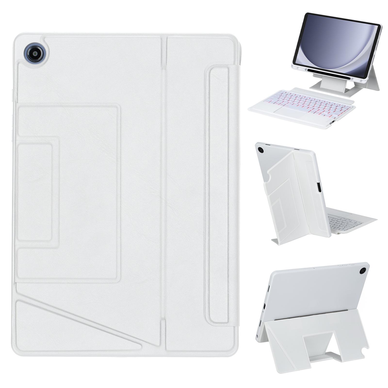 HY-A09B For Samsung Galaxy Tab A9+ X210 Leather Case Detachable Backlit Bluetooth-Compatible Keyboard with Floating Stand White
HY-A09B For Samsung Galaxy Tab A9+ X210 Leather Case Detachable Backlit Bluetooth-Compatible Keyboard with Floating Stand White