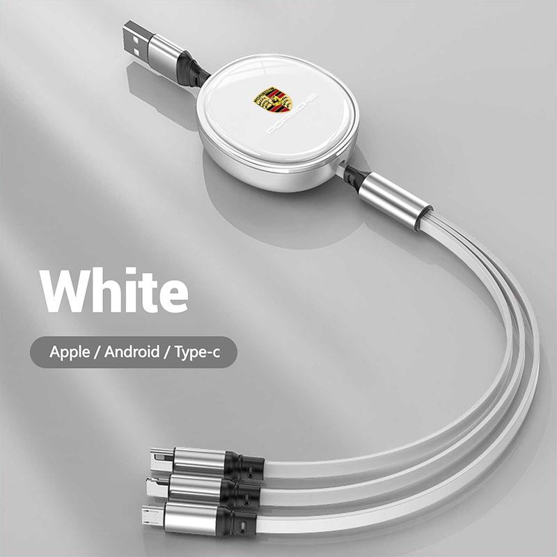 3-in-1 Micro Data Wire USB Type C Fast Charger Cable For Porsche Cayenne Panamera Macan 911 Taycan Boxster Cayman 918Pajun
3-in-1 Micro Data Wire USB Type C Fast Charger Cable For Porsche Cayenne Panamera Macan 911 Taycan Boxster Cayman 918Pajun