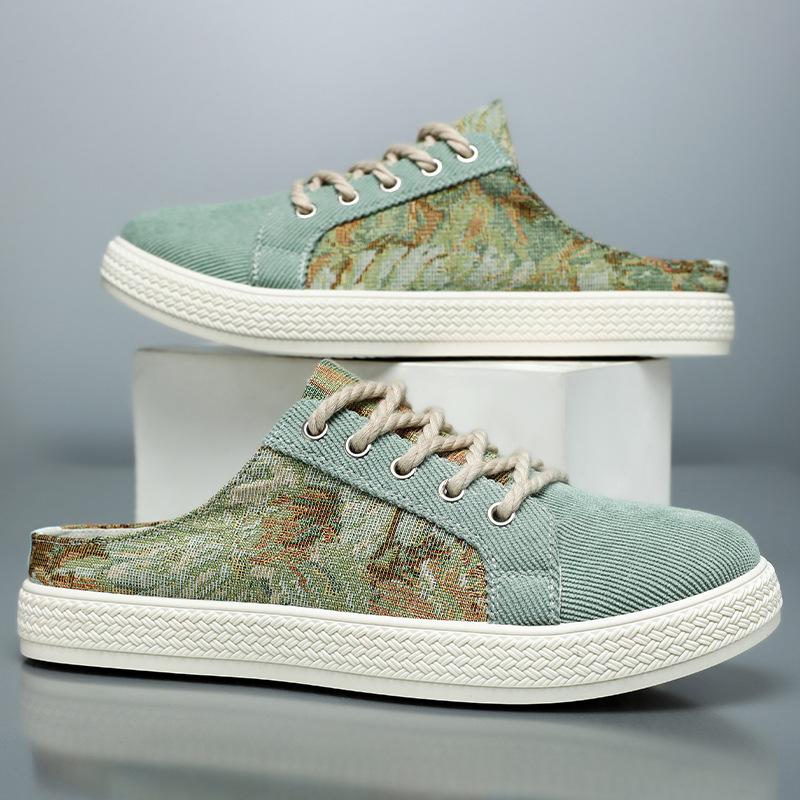 Men s shoes one foot and half slippers printed trendy casual shoes breathable and non-smelly foot bag head slippers soft sole comfortable sandals 44
Men s shoes one foot and half slippers printed trendy casual shoes breathable and non-smelly foot bag head slippers soft sole comfortable sandals 44