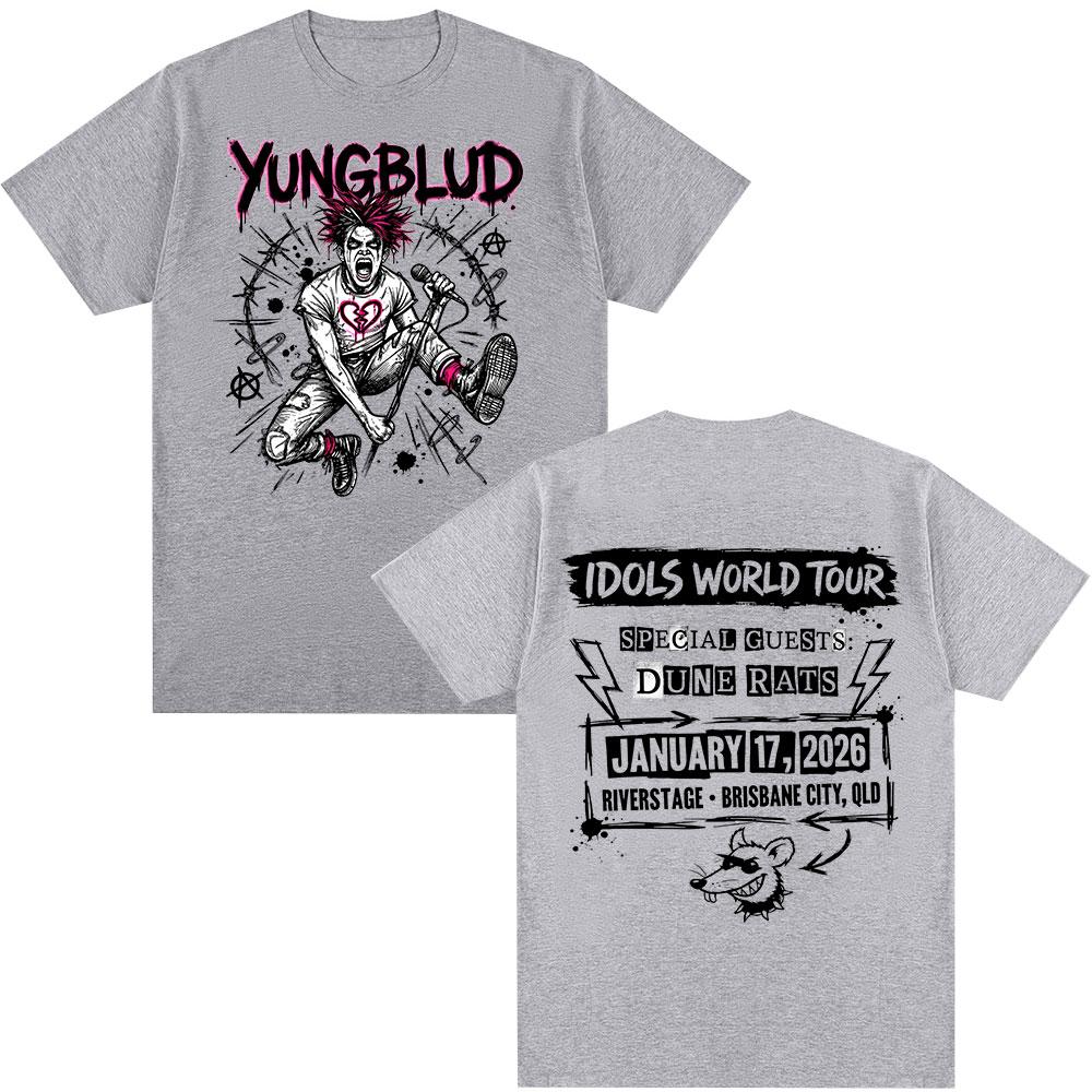 Yungblud IDOLS World Tour 2026 Merch T-shirts Men s Clothing Fashion Short Sleeves T-shirt Cotton Casual Breathable T Shirt Tops 4XL
Yungblud IDOLS World Tour 2026 Merch T-shirts Men s Clothing Fashion Short Sleeves T-shirt Cotton Casual Breathable T Shirt Tops 4XL