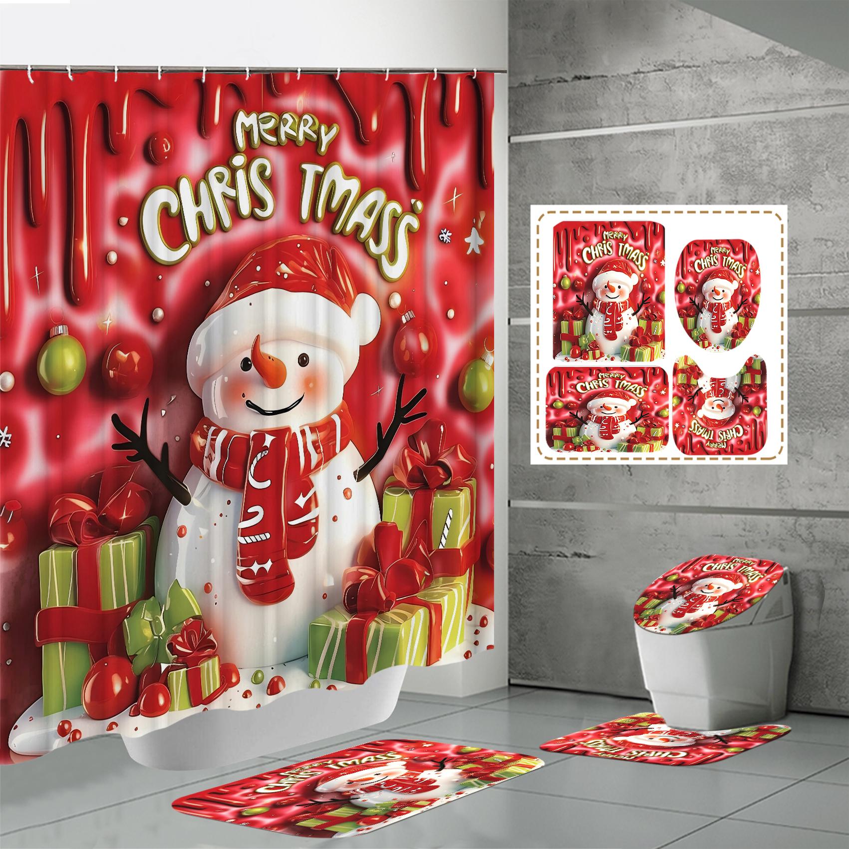 4 ШТ. Наборы штор для душа со шторкой для душа и ковриками, коврик для крышки унитаза, U-образный коврик и коврик для ванной, набор для ванной комнаты с 12 крючками One Size
4 ШТ. Наборы штор для душа со шторкой для душа и ковриками, коврик для крышки унитаза, U-образный коврик и коврик для ванной, набор для ванной комнаты с 12 крючками One Size