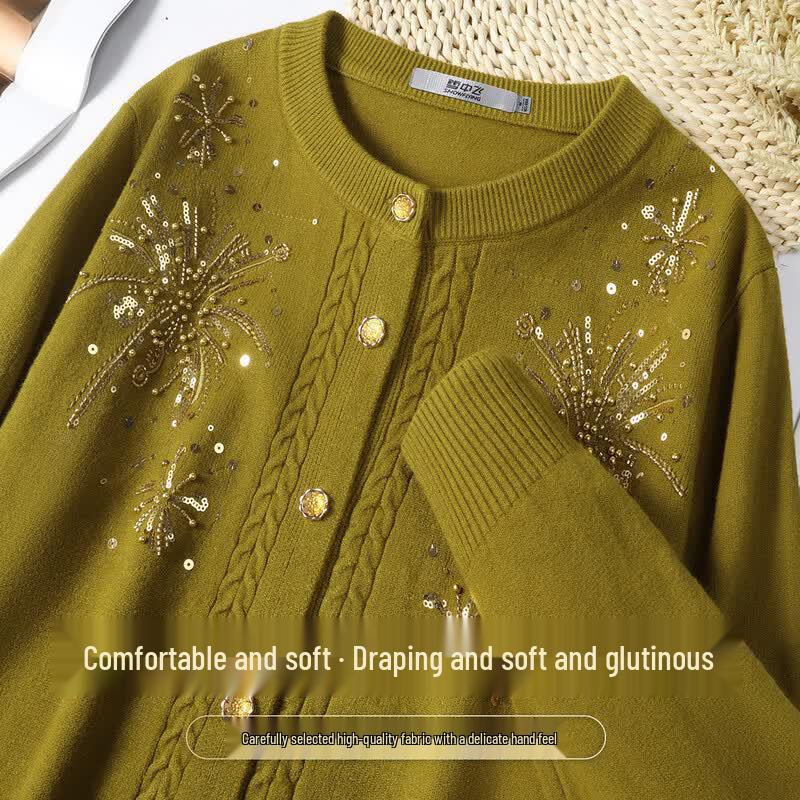 SNOWFLYING Women s Sequin Beaded Knit Cardigan 38
SNOWFLYING Women s Sequin Beaded Knit Cardigan 38