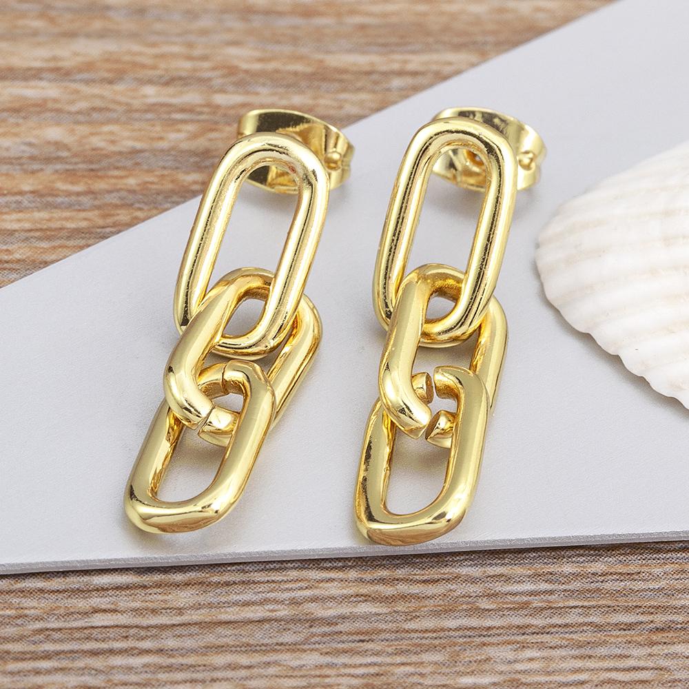 Nidin New Trend Chain Buckle Metal Classic 2 Colors Zircon Earrings Women Korean Retro Temperament Jewelry Personalized Gifts золотой
Nidin New Trend Chain Buckle Metal Classic 2 Colors Zircon Earrings Women Korean Retro Temperament Jewelry Personalized Gifts золотой