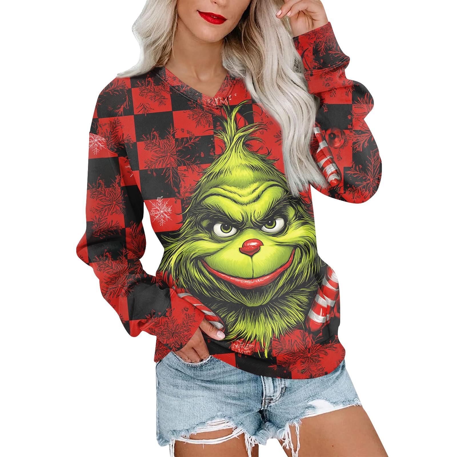 Women s Casual Fashion Christmas V-neck Long Sleeve Sweatshirt Lightweight Pullover With Pockets Sweatshirt M червоний
Women s Casual Fashion Christmas V-neck Long Sleeve Sweatshirt Lightweight Pullover With Pockets Sweatshirt M червоний