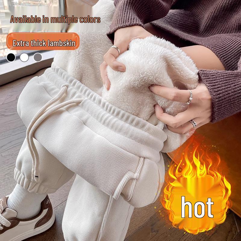 Women s Windproof Fleece-Lined Sweatpants - Warm Thickened Lamb Fleece for Autumn/Winter Casual Wear M
Women s Windproof Fleece-Lined Sweatpants - Warm Thickened Lamb Fleece for Autumn/Winter Casual Wear M