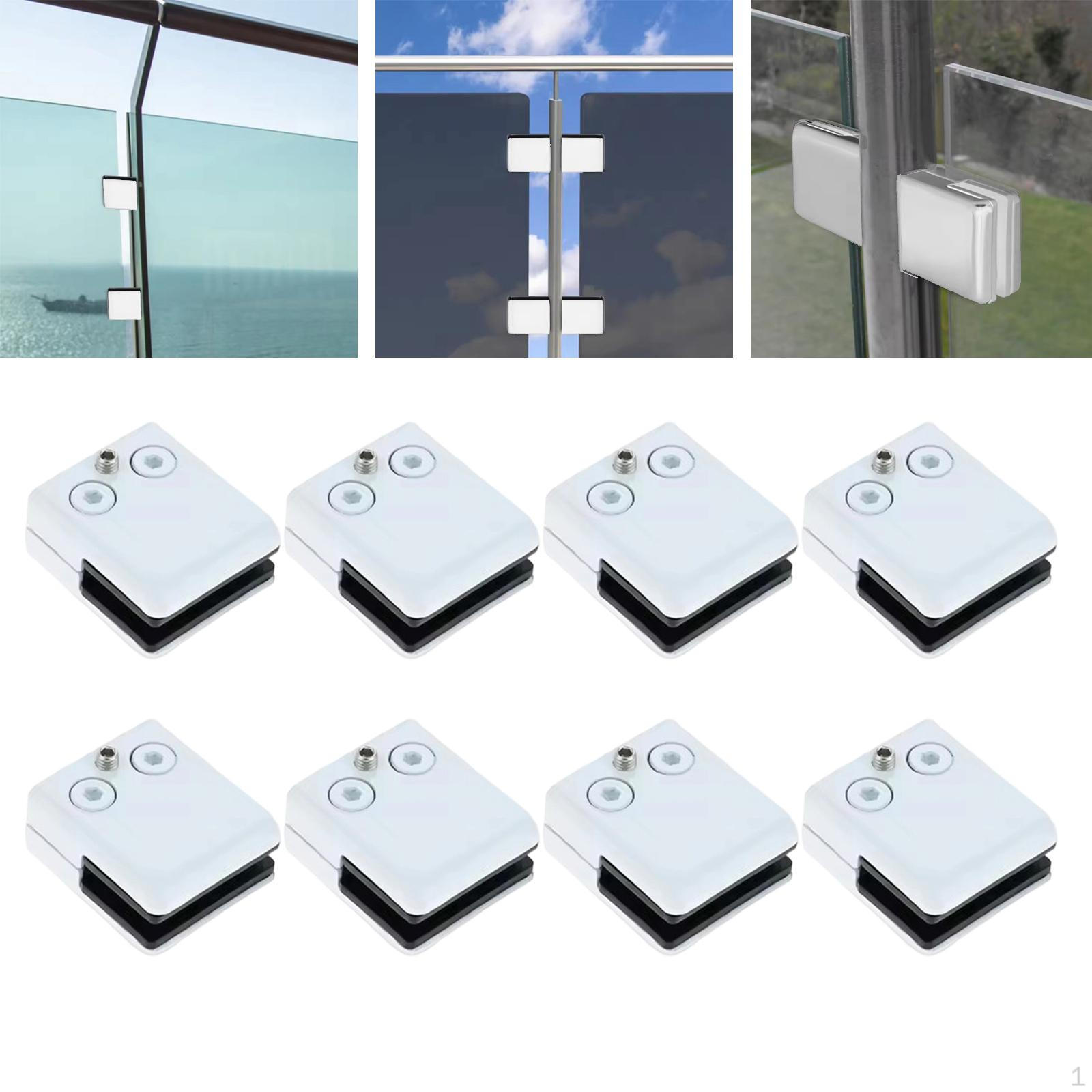 8 Pieces Glass Clamp Bracket Adjustable 8-10mm Flat Clips Kit Railing Clip Holder for Stairs білий
8 Pieces Glass Clamp Bracket Adjustable 8-10mm Flat Clips Kit Railing Clip Holder for Stairs білий