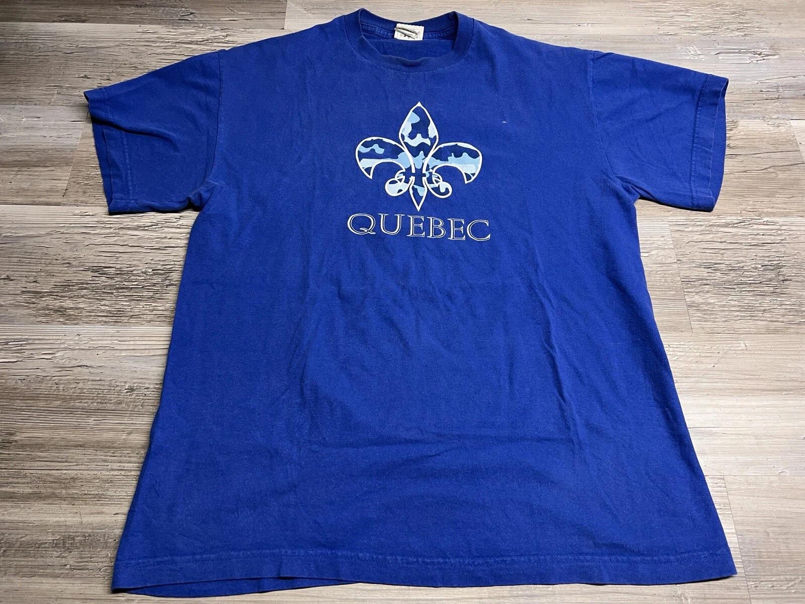 Vintage Quebec Canada Souvenir T-Shirt Fleur de Lis Size L Short Sleeve Graphic S
Vintage Quebec Canada Souvenir T-Shirt Fleur de Lis Size L Short Sleeve Graphic S