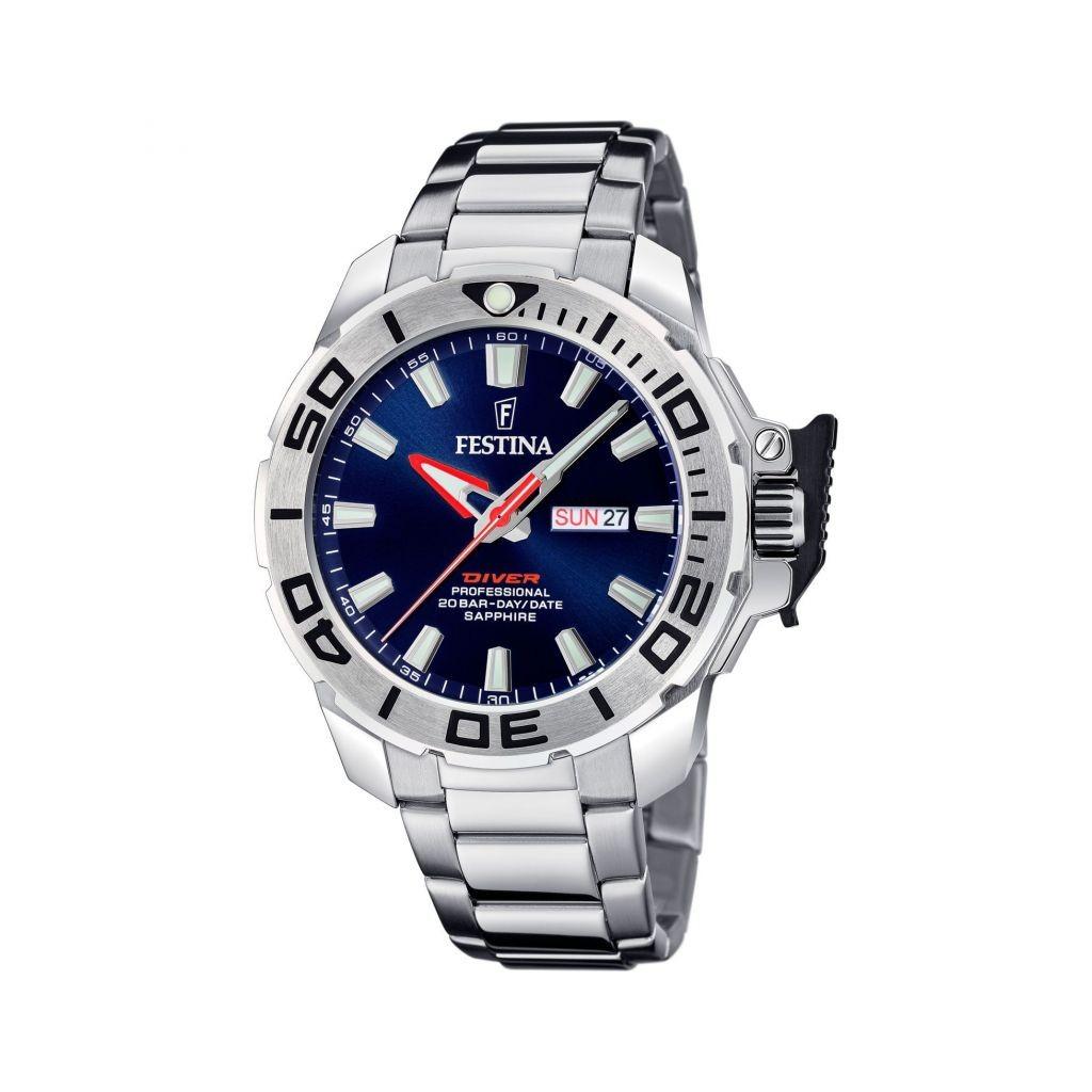 Festina Diver Кварцевые мужские часы из нержавеющей стали с синим циферблатом F20665-1 200M синий
Festina Diver Кварцевые мужские часы из нержавеющей стали с синим циферблатом F20665-1 200M синий