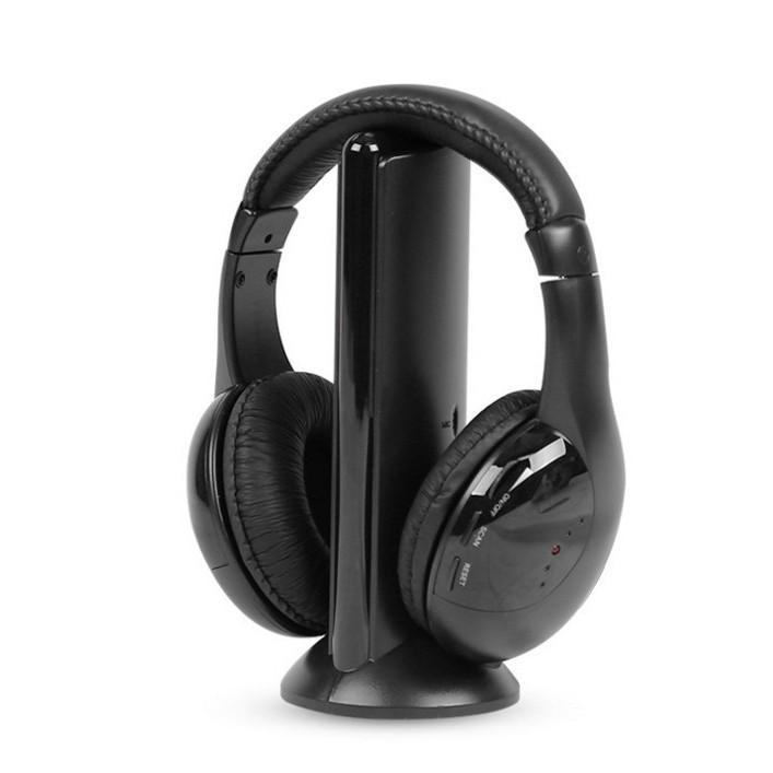 MH-2001 Five-in-One Wired/Wireless Head-Mounted Radio Earphones. чорний
MH-2001 Five-in-One Wired/Wireless Head-Mounted Radio Earphones. чорний