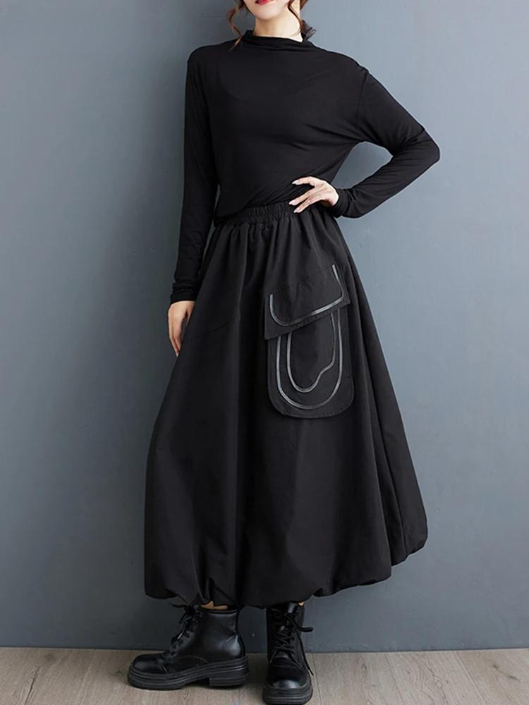 Xitao Свободная однотонная повседневная юбка А-силуэта GMM1045 One Size хаки
Xitao Свободная однотонная повседневная юбка А-силуэта GMM1045 One Size хаки