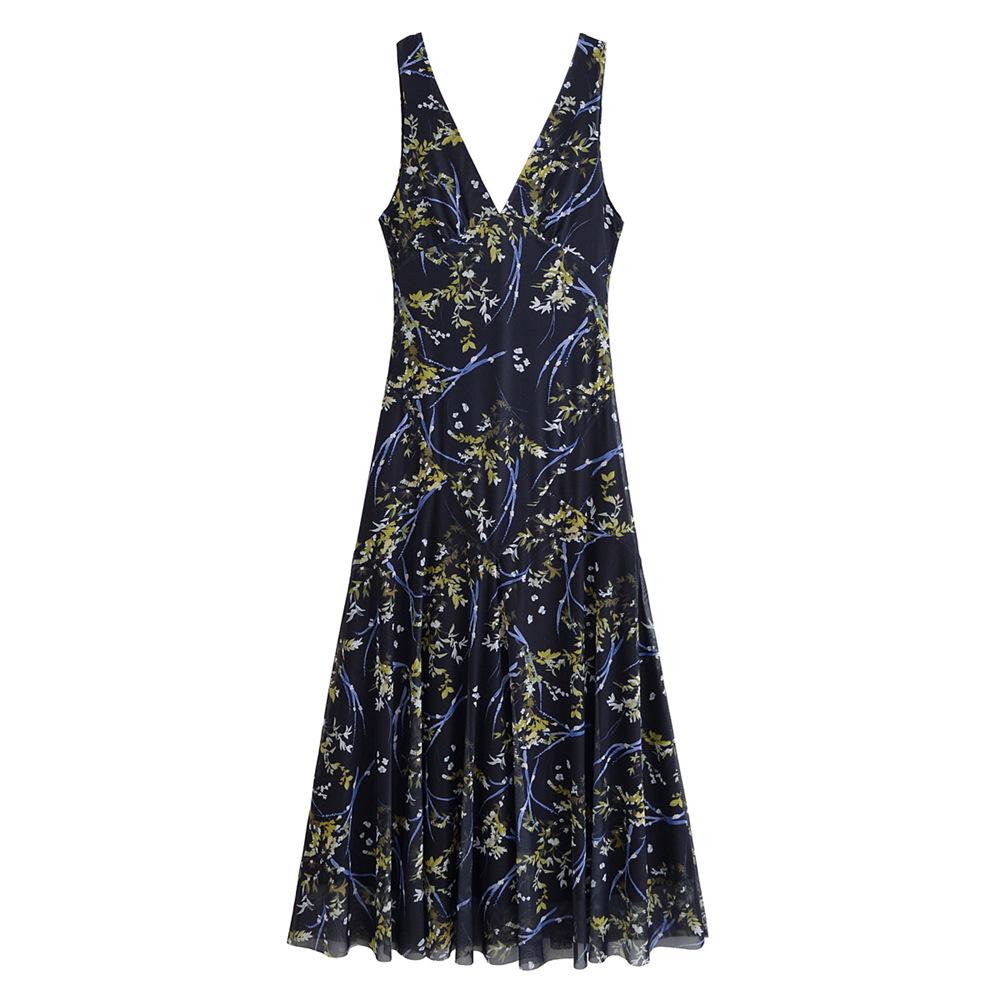 2025 Spring/Summer Women s Elegant Slim V-Neck Floral Print Silk Mesh Long Dress Small
2025 Spring/Summer Women s Elegant Slim V-Neck Floral Print Silk Mesh Long Dress Small