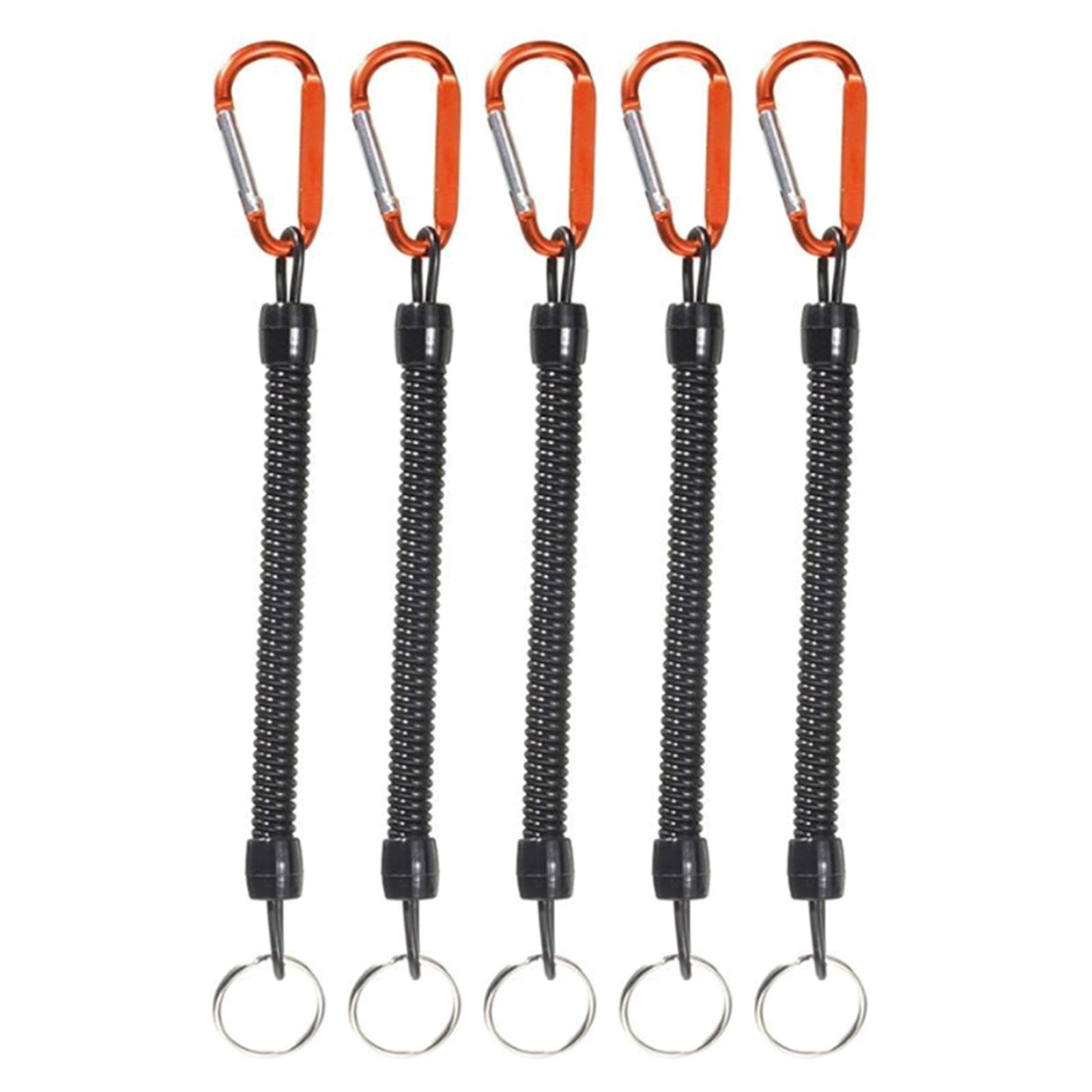 5Pcs Retractables Coiled Fishing Lanyards with Carabiner Fishing Tool Lanyards Safety Rope Fishing Equipment Part оранжевый
5Pcs Retractables Coiled Fishing Lanyards with Carabiner Fishing Tool Lanyards Safety Rope Fishing Equipment Part оранжевый
