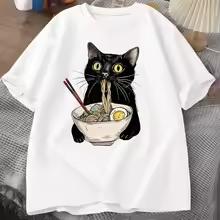 Noodle RaUnisex Cat TShirt Foodie Lover T Shirts Black Cat Noodle TShirts Retro Casual Short Sleeve Tshirt for Unisex WOMEN Clothes S
Noodle RaUnisex Cat TShirt Foodie Lover T Shirts Black Cat Noodle TShirts Retro Casual Short Sleeve Tshirt for Unisex WOMEN Clothes S
