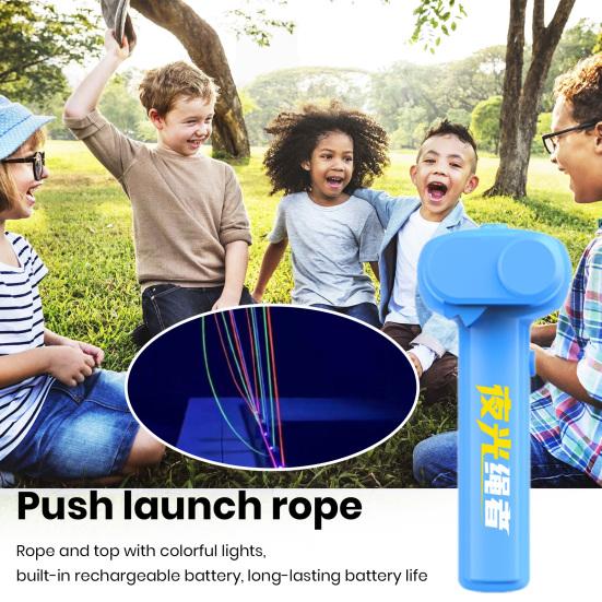 Yousheng Glow-in-Dark Rope Shooter Toy Stress Relief Rechargeable Electric Handheld Light Up Rope Launcher Loop Fidget Toy Kids Adults Gift
Yousheng Glow-in-Dark Rope Shooter Toy Stress Relief Rechargeable Electric Handheld Light Up Rope Launcher Loop Fidget Toy Kids Adults Gift