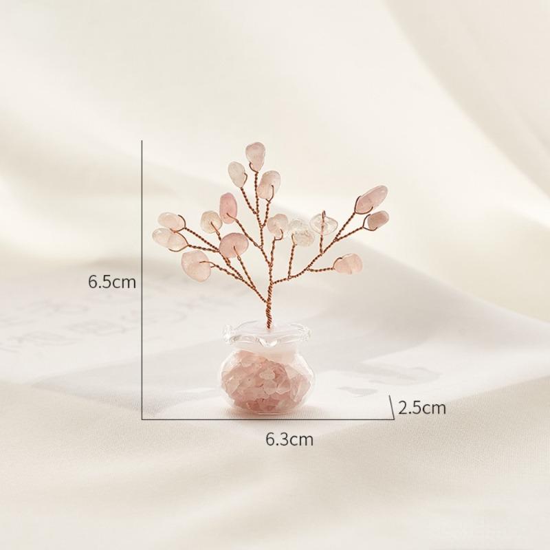 1 шт. Мини-чаша для золотых рыбок, дерево, маленькие горшки, украшения, креативный милый стиль, офисный стол, украшение для автомобиля розовый