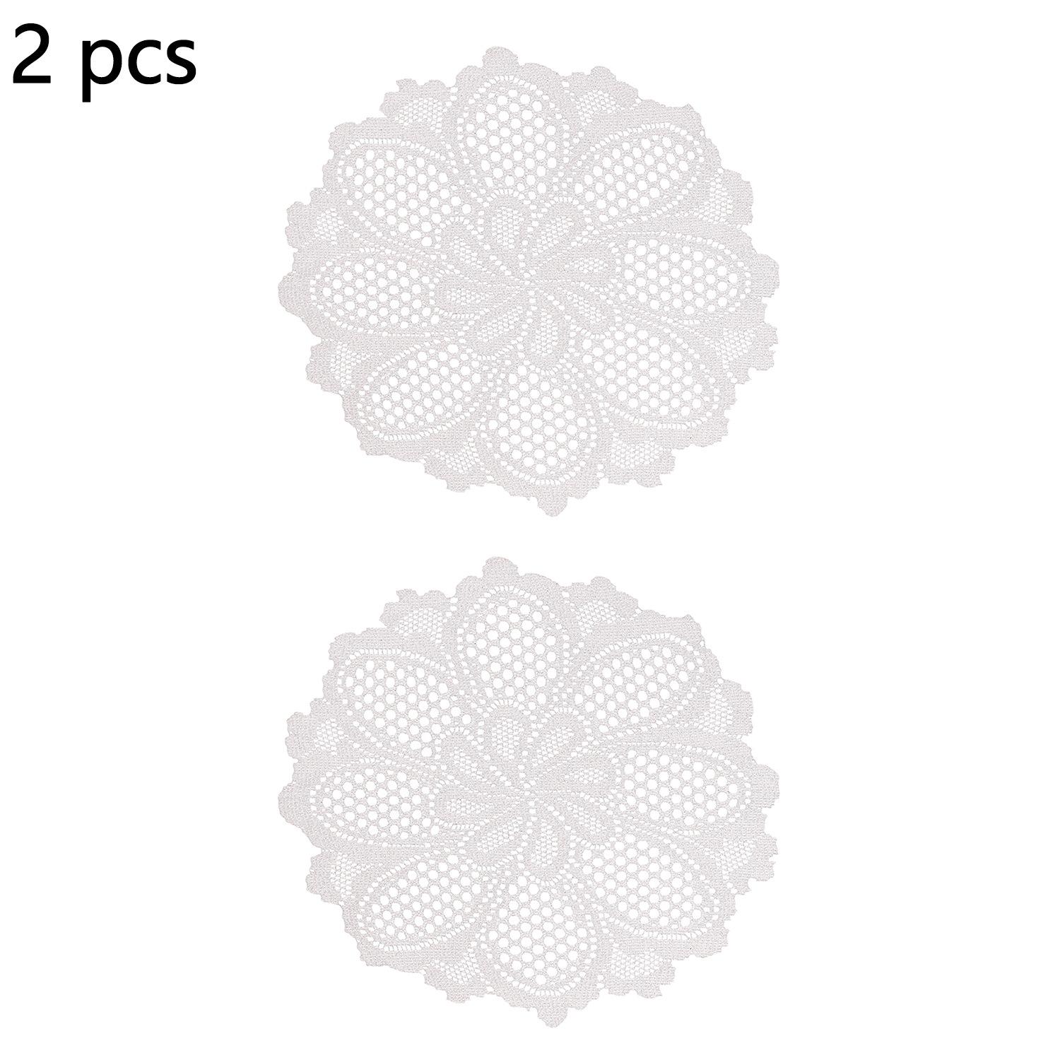 2/4Pcs Elegant Lace Placemats for Tables Round Embroidered Vintage Crochet Floral Lace Table Rer Vintage Wedding
2/4Pcs Elegant Lace Placemats for Tables Round Embroidered Vintage Crochet Floral Lace Table Rer Vintage Wedding
