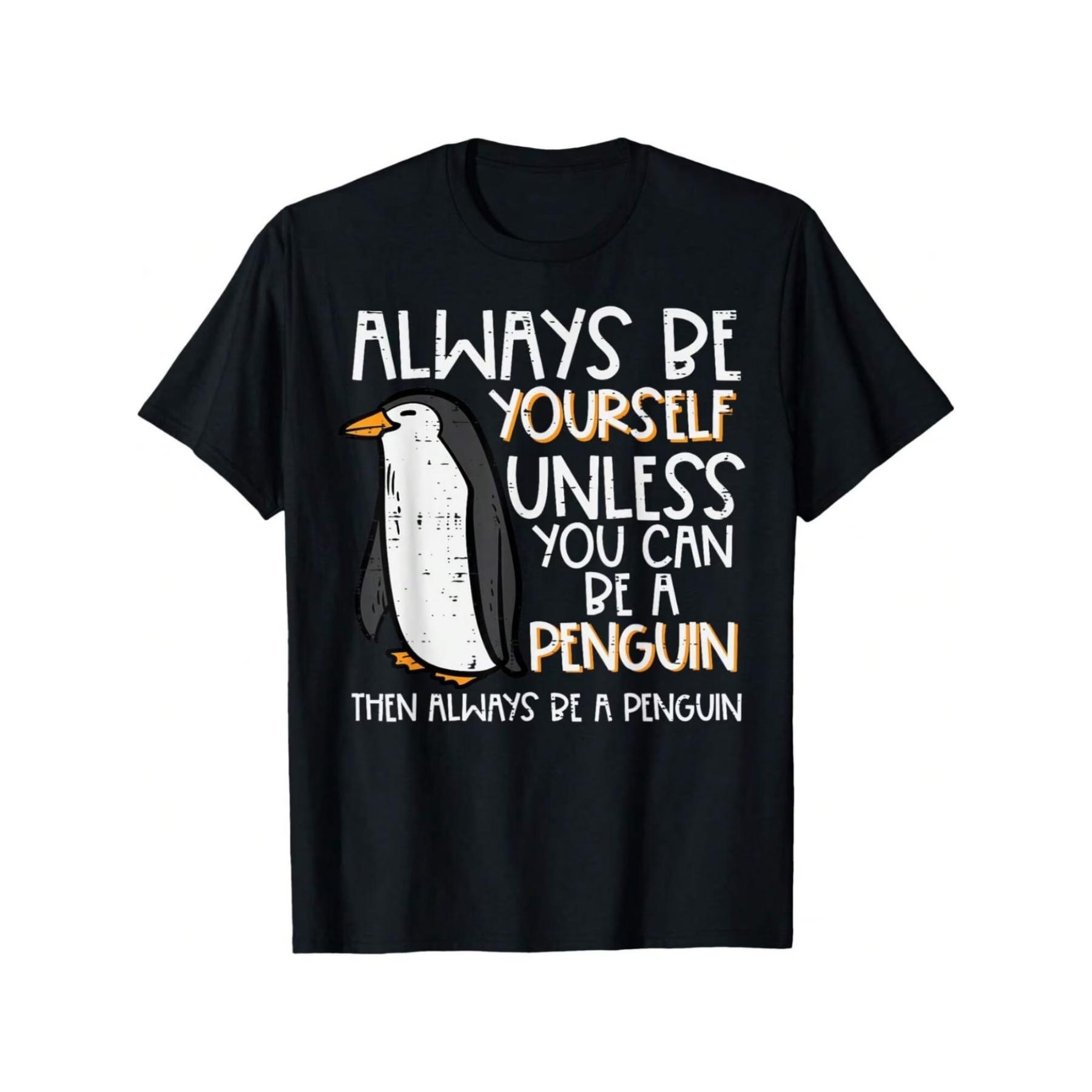 Penguin Quote T-Shirt - Crewneck, Casual and Outdoor Wear for Teens and Adults, Ideal for Sports, Hiking, Beach, Parties - Spring/Summer XXL чорний
Penguin Quote T-Shirt - Crewneck, Casual and Outdoor Wear for Teens and Adults, Ideal for Sports, Hiking, Beach, Parties - Spring/Summer XXL чорний