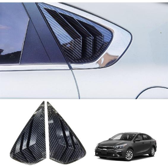 for Kia Forte 2019-2024 Sport Style Rear Side Window Louvers Air Vent Shades Panel Cover Car Exterior Decoration Accessories 2PCS for Kia Forte 2019 Carbon Fiber
for Kia Forte 2019-2024 Sport Style Rear Side Window Louvers Air Vent Shades Panel Cover Car Exterior Decoration Accessories 2PCS for Kia Forte 2019 Carbon Fiber
