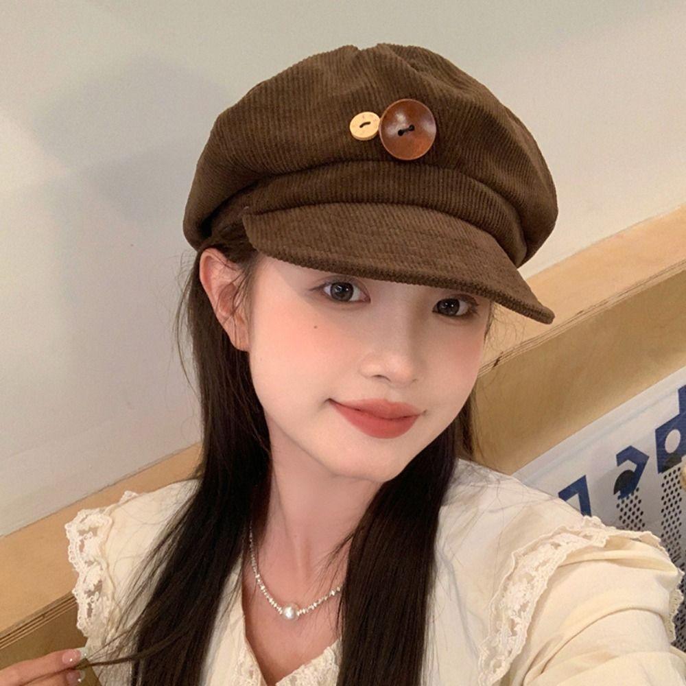 Harajuku Y2k Corduroy Berets Japanese Painter Hat Fashion Double Button Berets Hat Female бежевий
Harajuku Y2k Corduroy Berets Japanese Painter Hat Fashion Double Button Berets Hat Female бежевий
