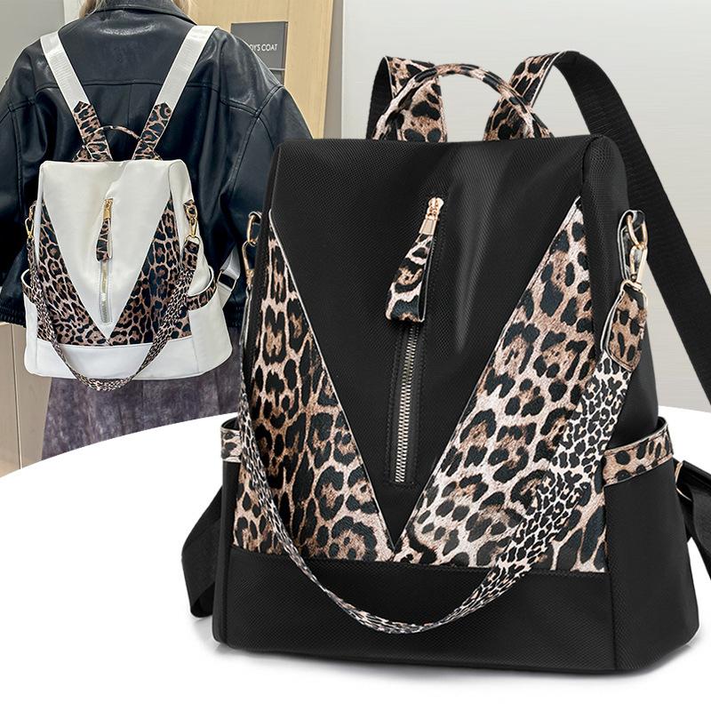Yogodlns Leopard Print Stylish Multi-function Luxury Backpack Women Casual Tassels Large Capacity Backpack Anti theft Designer Nylon Bag 33x15x35cm чорний
Yogodlns Leopard Print Stylish Multi-function Luxury Backpack Women Casual Tassels Large Capacity Backpack Anti theft Designer Nylon Bag 33x15x35cm чорний